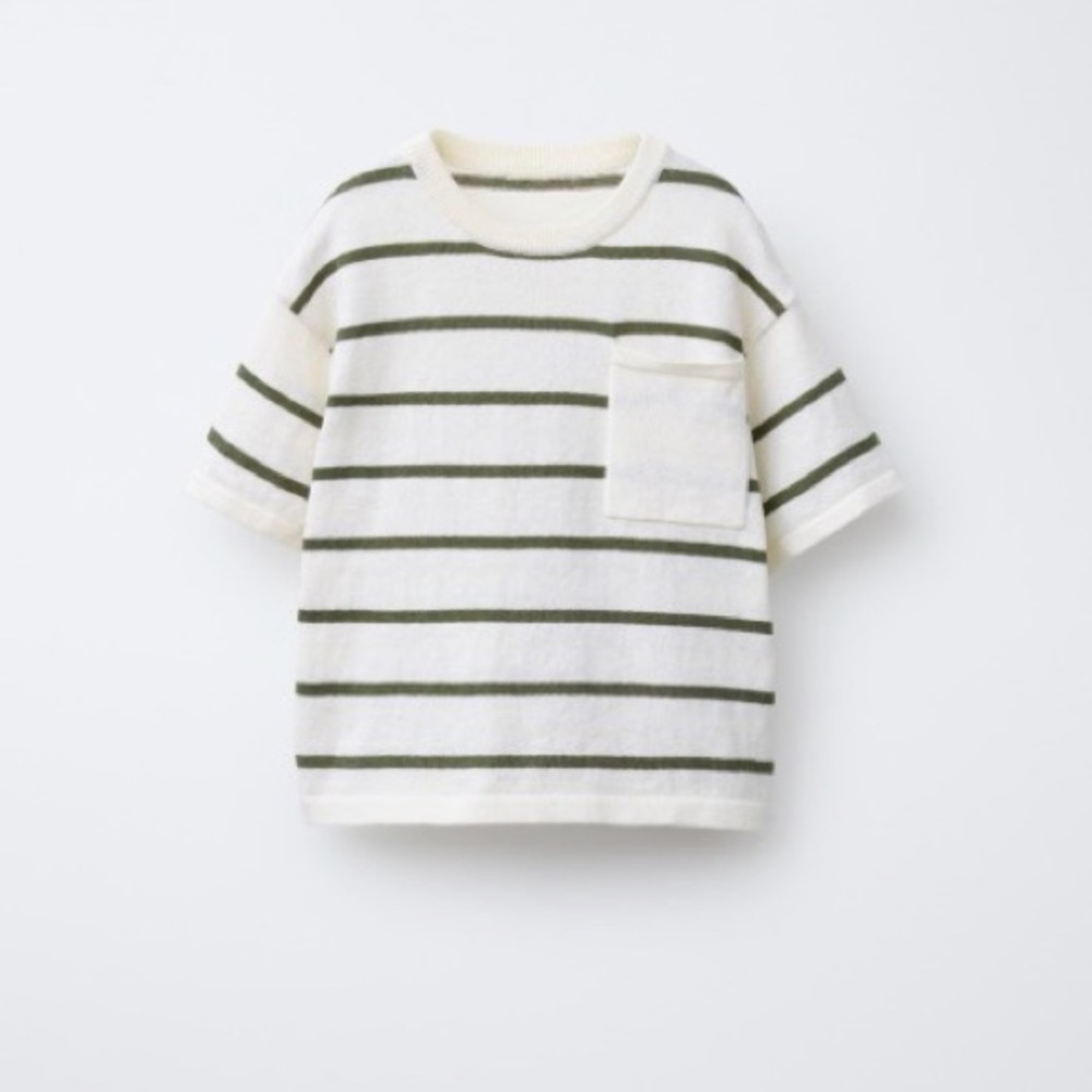 Zara Kids 2T STRIPED KNIT T-SHIRT
KHAKI